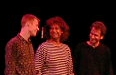 Metheny Trio bows at the end of the last performance of their 2000 tour, in Kansas City